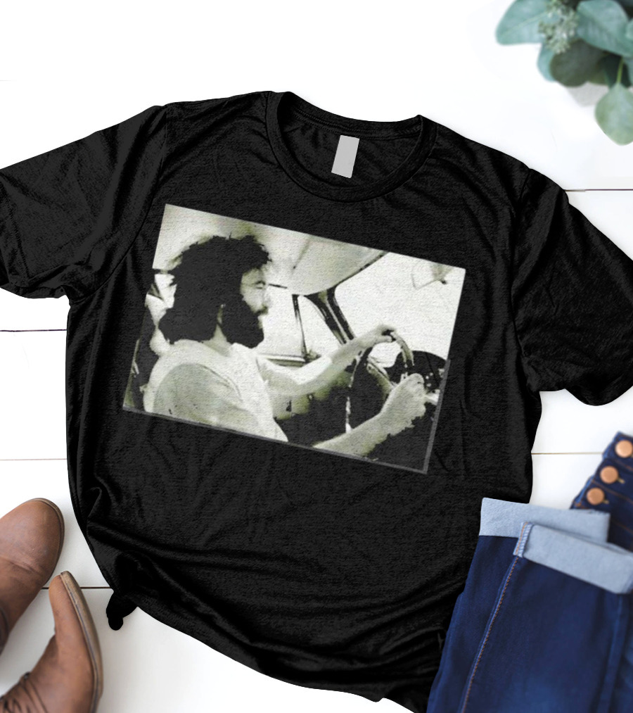 Jerry Garcia Driving Car Grand Prix Racecourse Watkins Glen T-Shirt