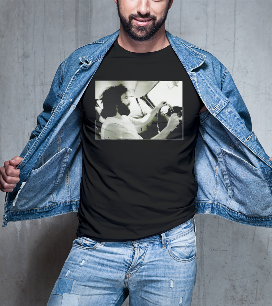 Jerry Garcia Driving Car Grand Prix Racecourse Watkins Glen T-Shirt