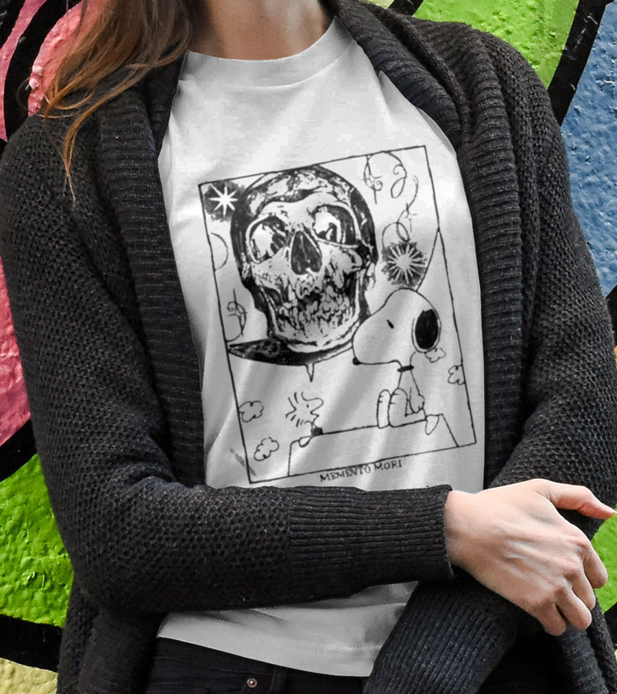 Memento Mori Snoopy Skull Art By Bbydeb T-Shirt