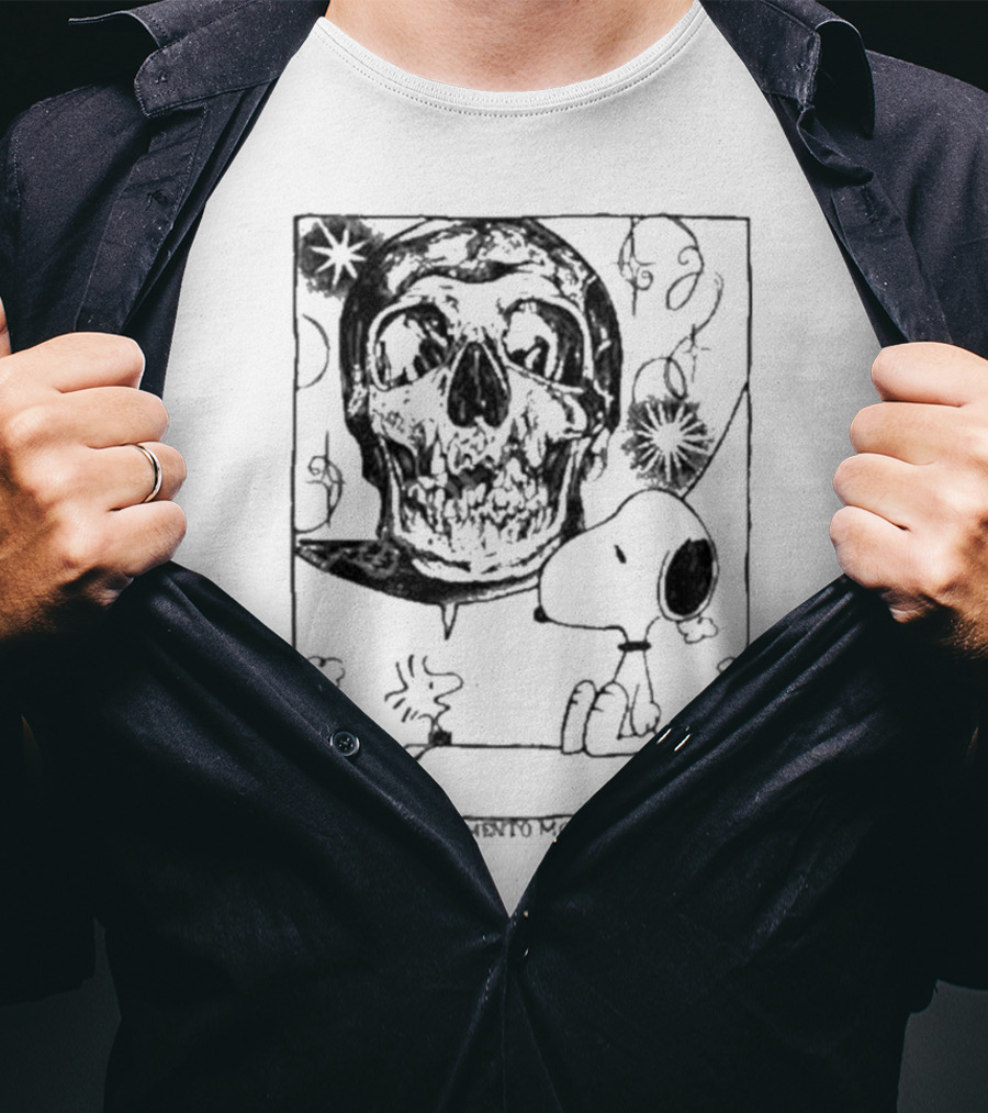 Memento Mori Snoopy Skull Art By Bbydeb T-Shirt