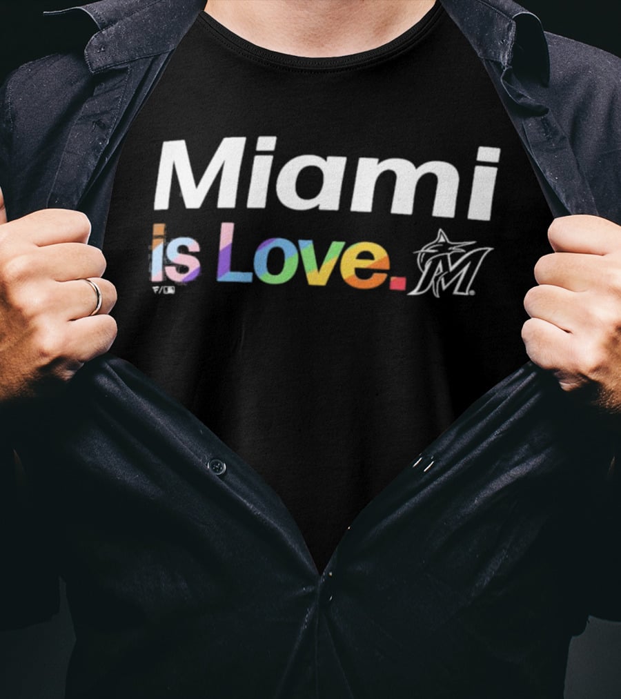 Miami Marlins Is Love Pride T-Shirt