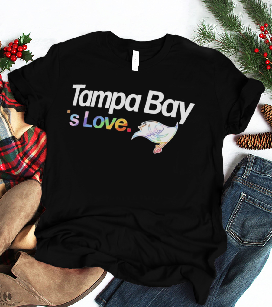 Tampa Bay 's Love Pride With Team Flag T-Shirt