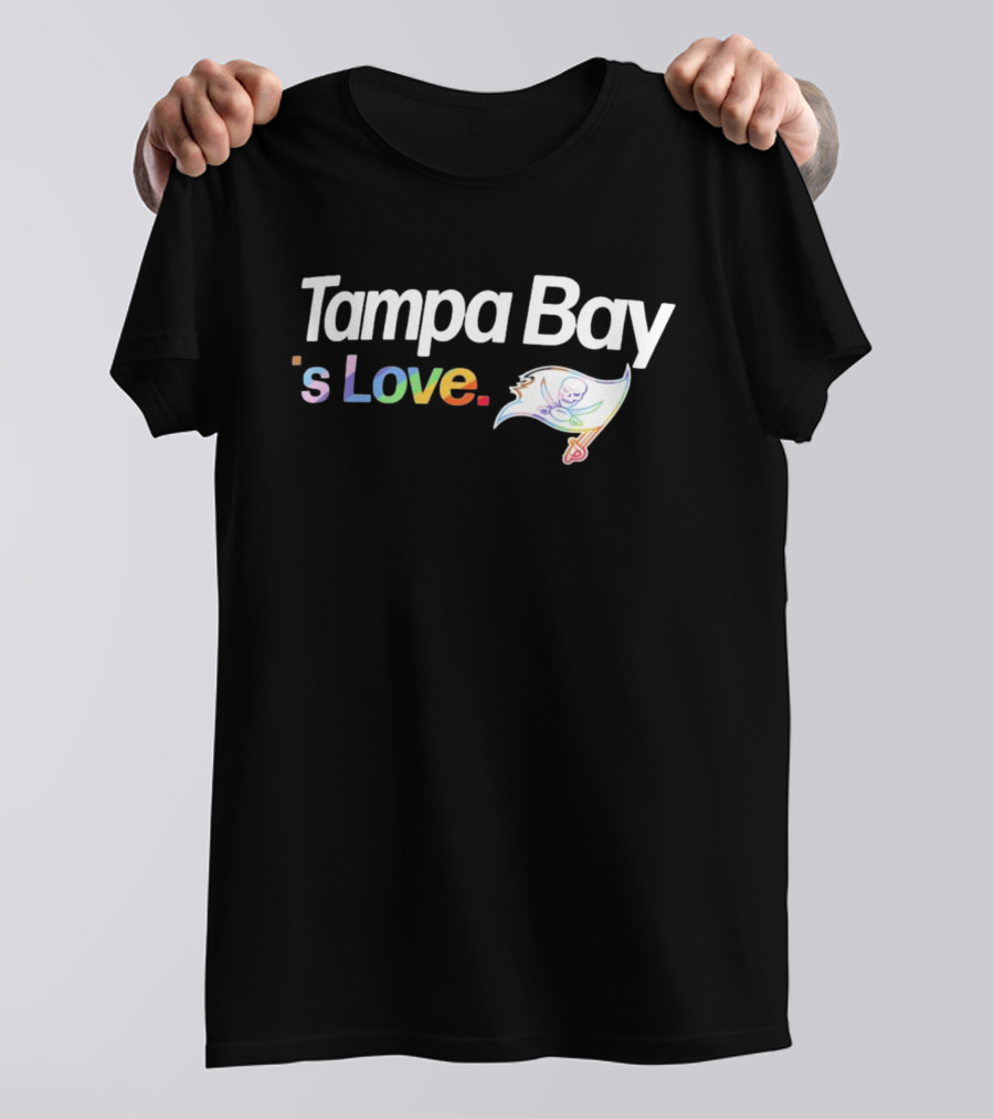 Tampa Bay 's Love Pride With Team Flag T-Shirt