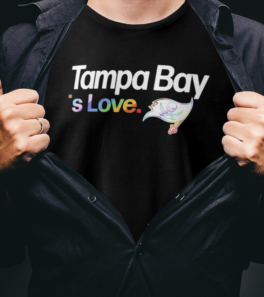 Tampa Bay 's Love Pride With Team Flag T-Shirt