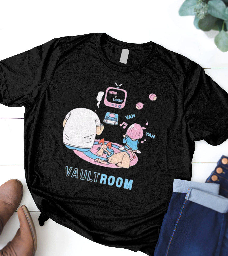 Vault Room Gaming Fun With Win Lose Challenge T-Shirt