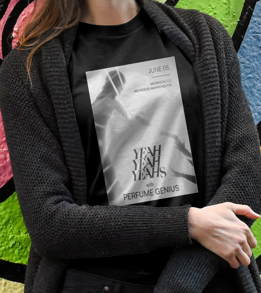 Yeah Yeah Yeahs With Perfume Genius June 05 Red Rocks Morrison CO T-Shirt