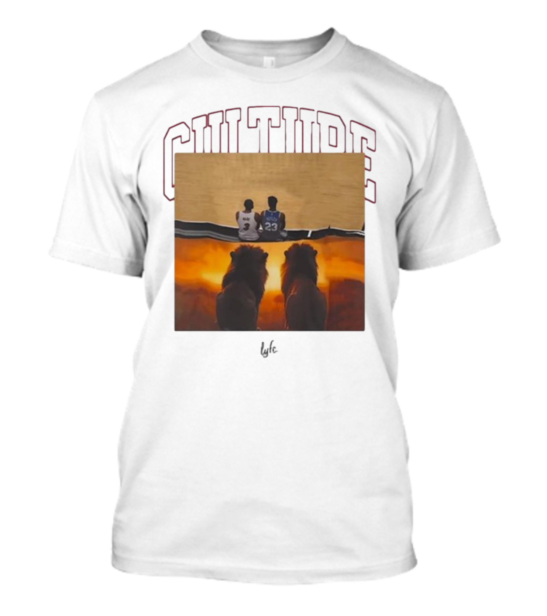Dwyane Wade X Himmy Culture Basketball Legacy Lions Lyfe Collaboration T-Shirt