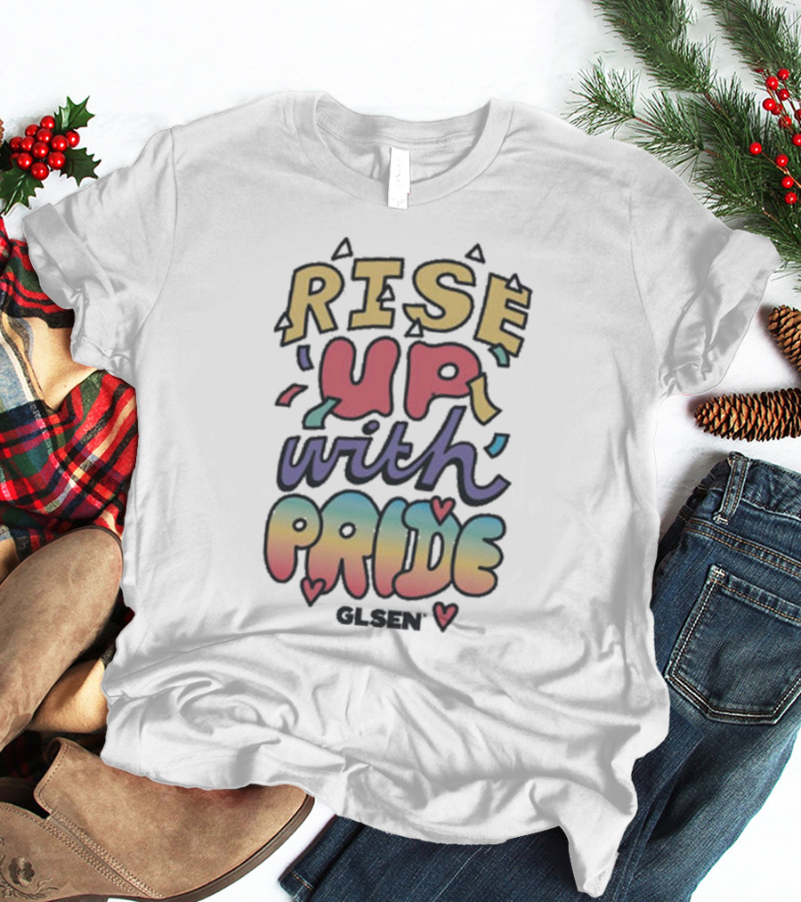 Rising Colors Of Pride By GLSEN T-Shirt