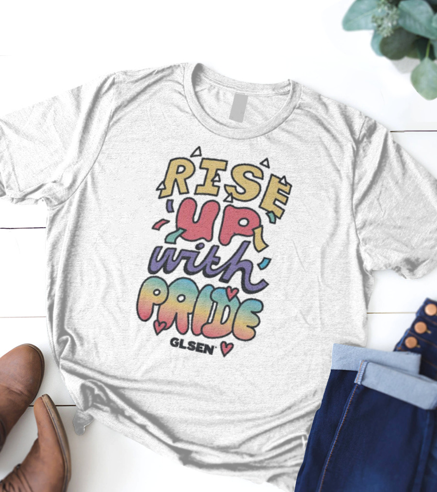 Rising Colors Of Pride By GLSEN T-Shirt