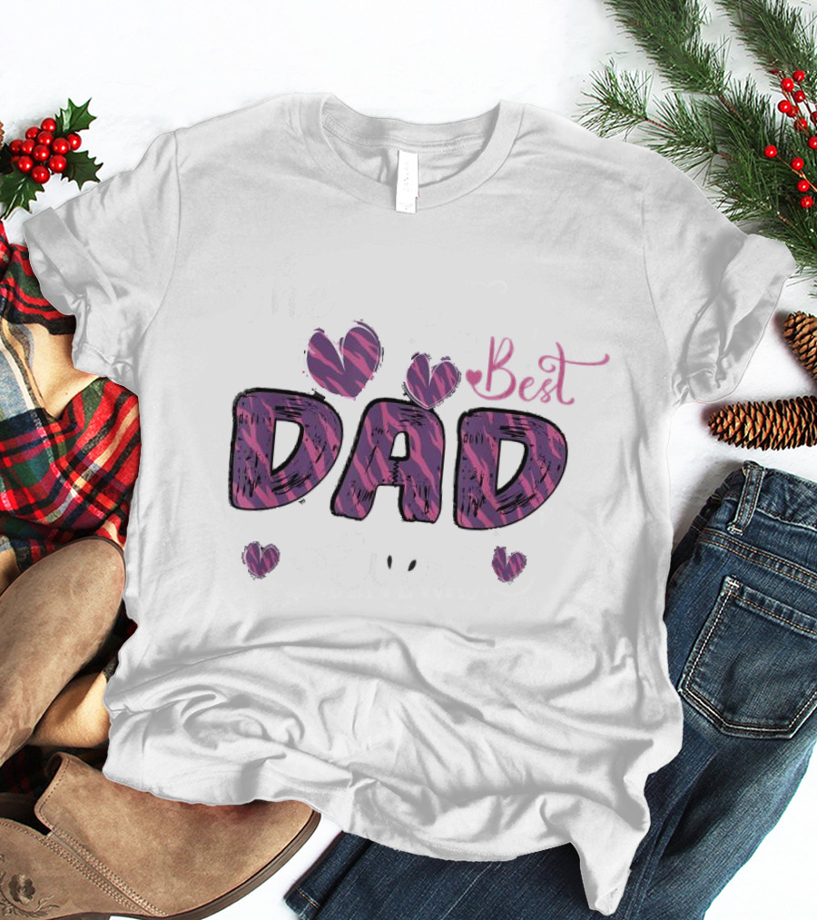 The Best Dad Ever Father's Day Hearts T-Shirt