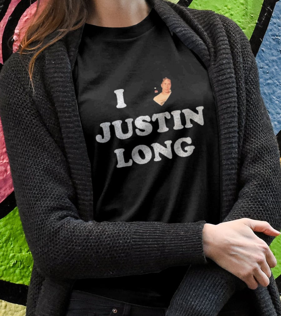 I Heart Justin Long Collage T-Shirt