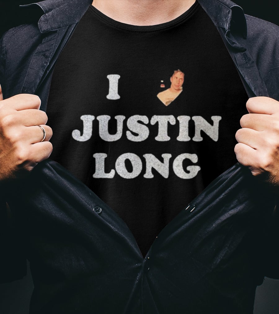 I Heart Justin Long Collage T-Shirt
