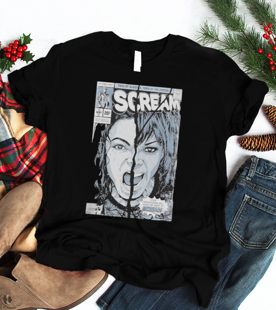 Mj History Scream Tired Of Injustice Tired Of The Schemes Comic May 20 Scream T-Shirt