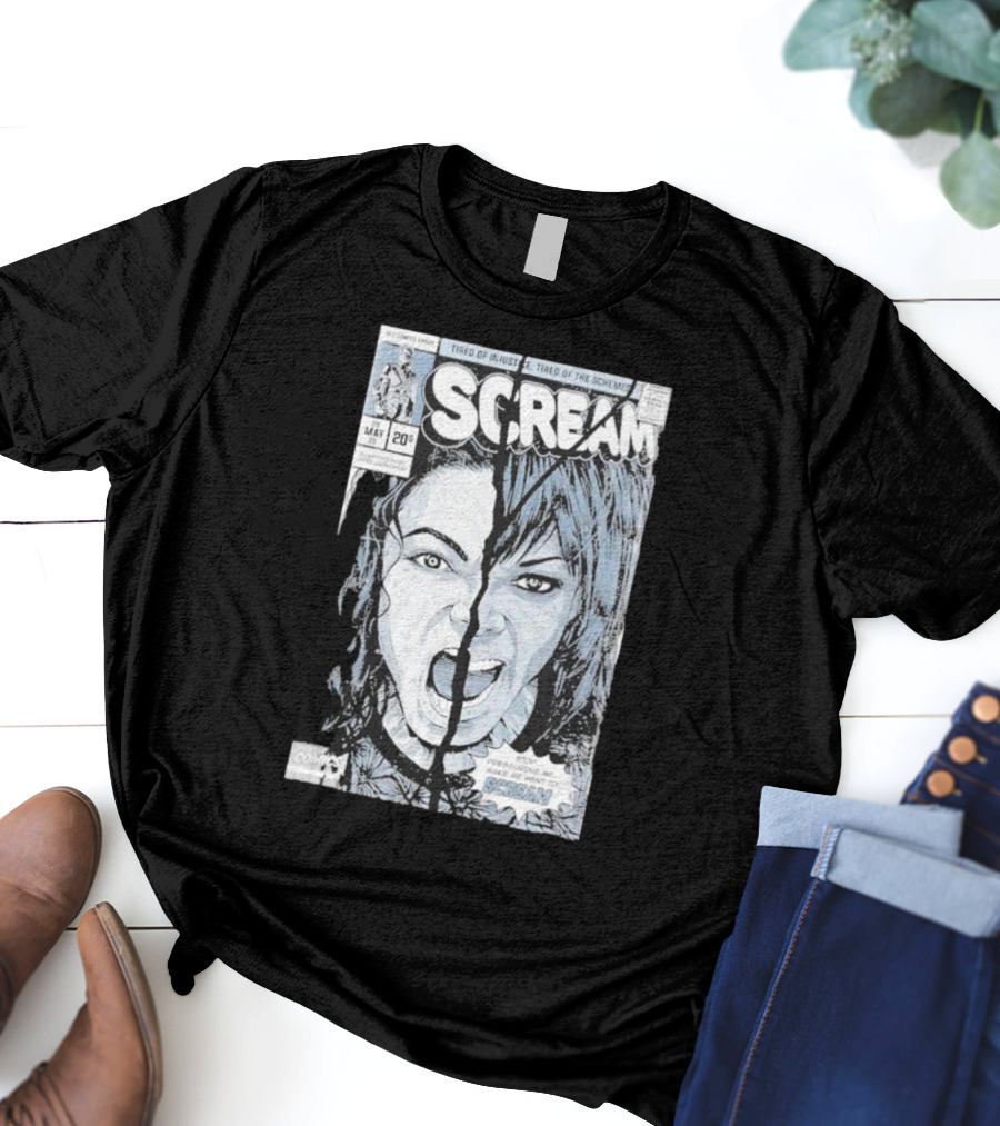 Mj History Scream Tired Of Injustice Tired Of The Schemes Comic May 20 Scream T-Shirt