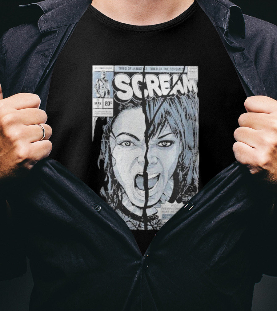 Mj History Scream Tired Of Injustice Tired Of The Schemes Comic May 20 Scream T-Shirt