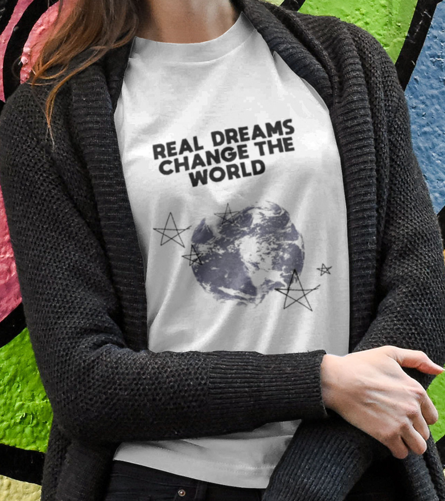 RDCWorld Planet Limited Real Dreams Change The World T-Shirt