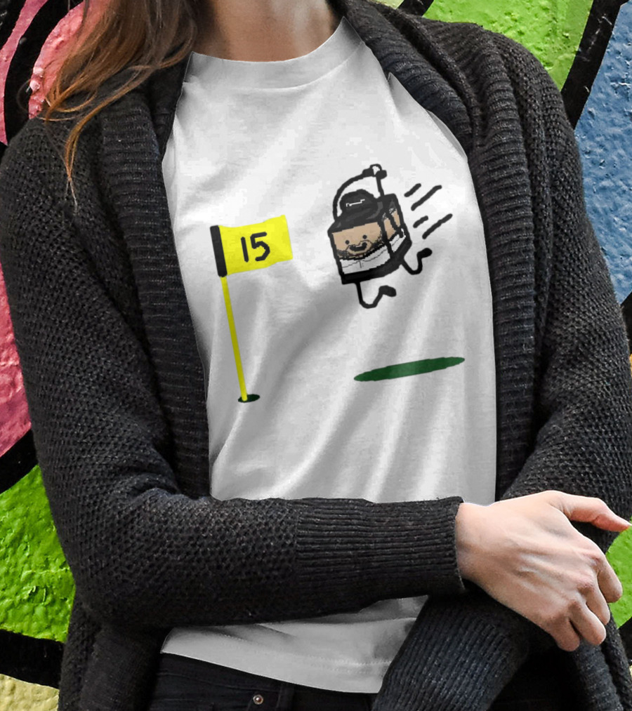 Michael Block Animated Golf Celebration Flag 15 T-Shirt