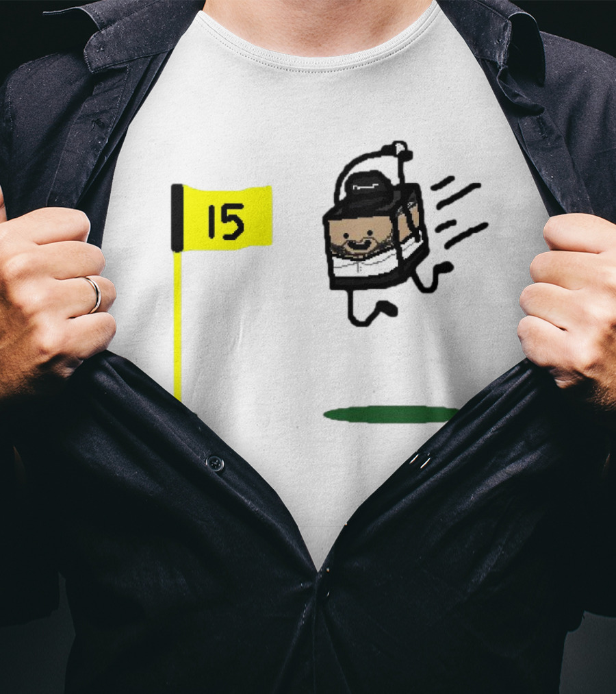 Michael Block Animated Golf Celebration Flag 15 T-Shirt