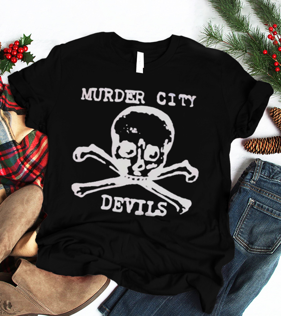 Murder City Devils Skull And Crossbones T-Shirt