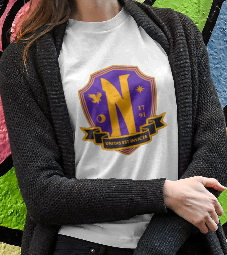 Nevermore Academy Unitas Est Invicta 1791 Crest T-Shirt