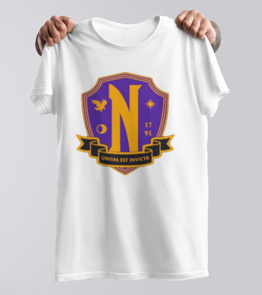 Nevermore Academy Unitas Est Invicta 1791 Crest T-Shirt