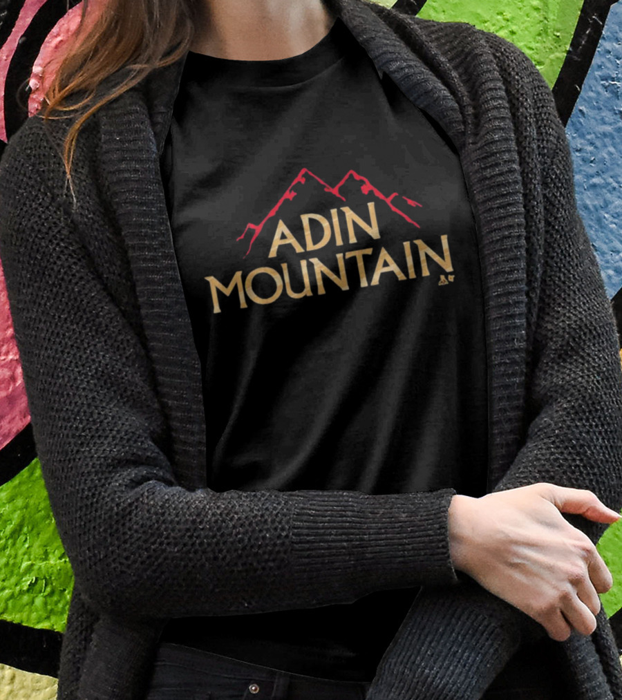 Adin Hill Mountain Logo Iconic Red Peaks T-Shirt