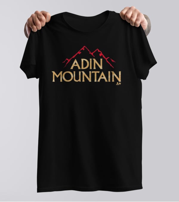 Adin Hill Mountain Logo Iconic Red Peaks T-Shirt
