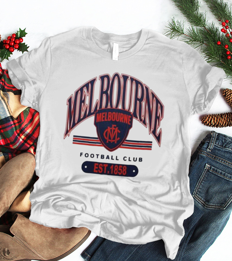 Melbourne Demons Football Club MFC Est 1858 T-Shirt