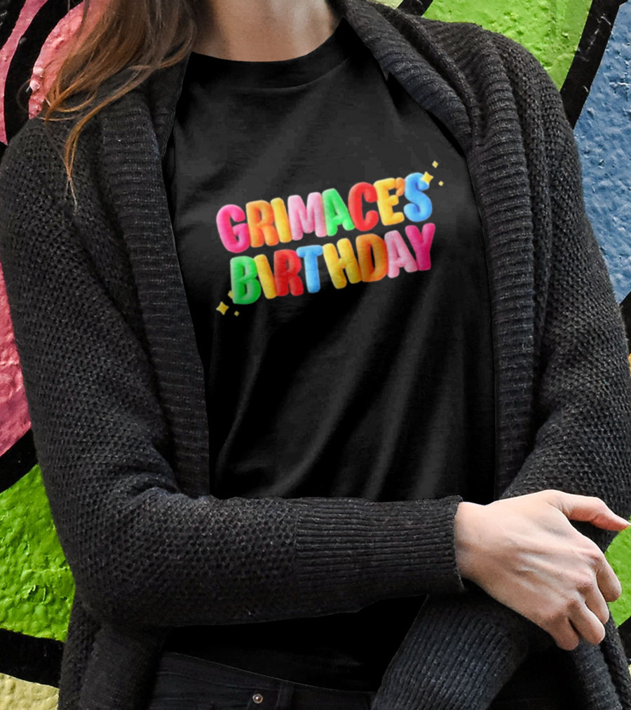 Grimace's Birthday HuinGuillaume Colorful T-Shirt