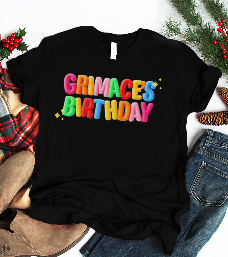 Grimace's Birthday HuinGuillaume Colorful T-Shirt