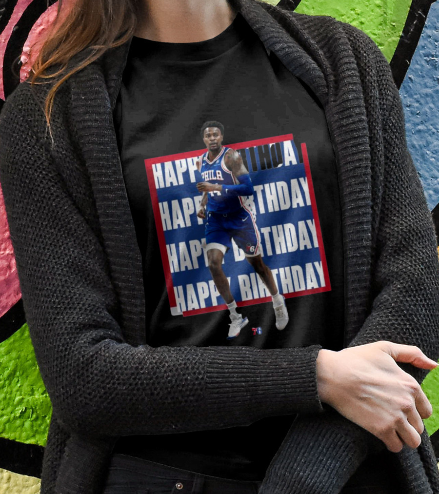 Philadelphia 76ers Happy Birthday Paul Reed Basketball T-Shirt