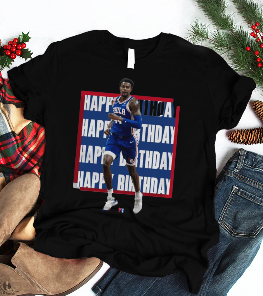 Philadelphia 76ers Happy Birthday Paul Reed Basketball T-Shirt