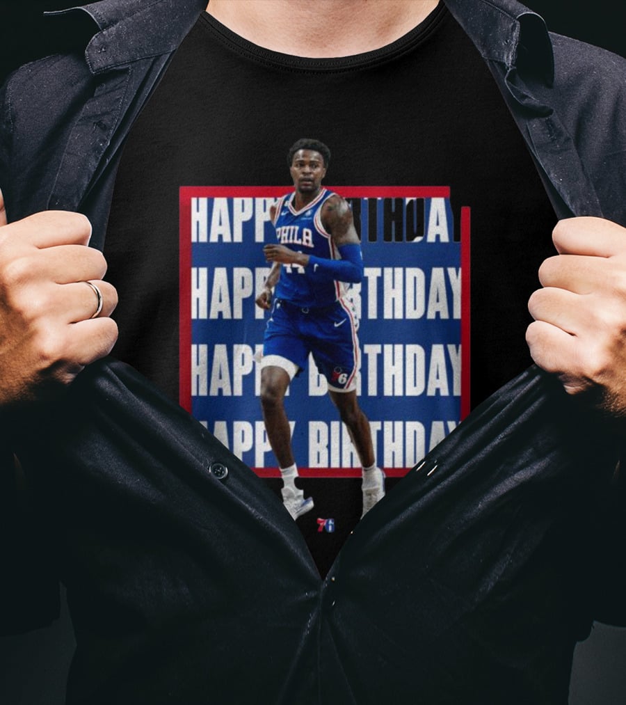 Philadelphia 76ers Happy Birthday Paul Reed Basketball T-Shirt