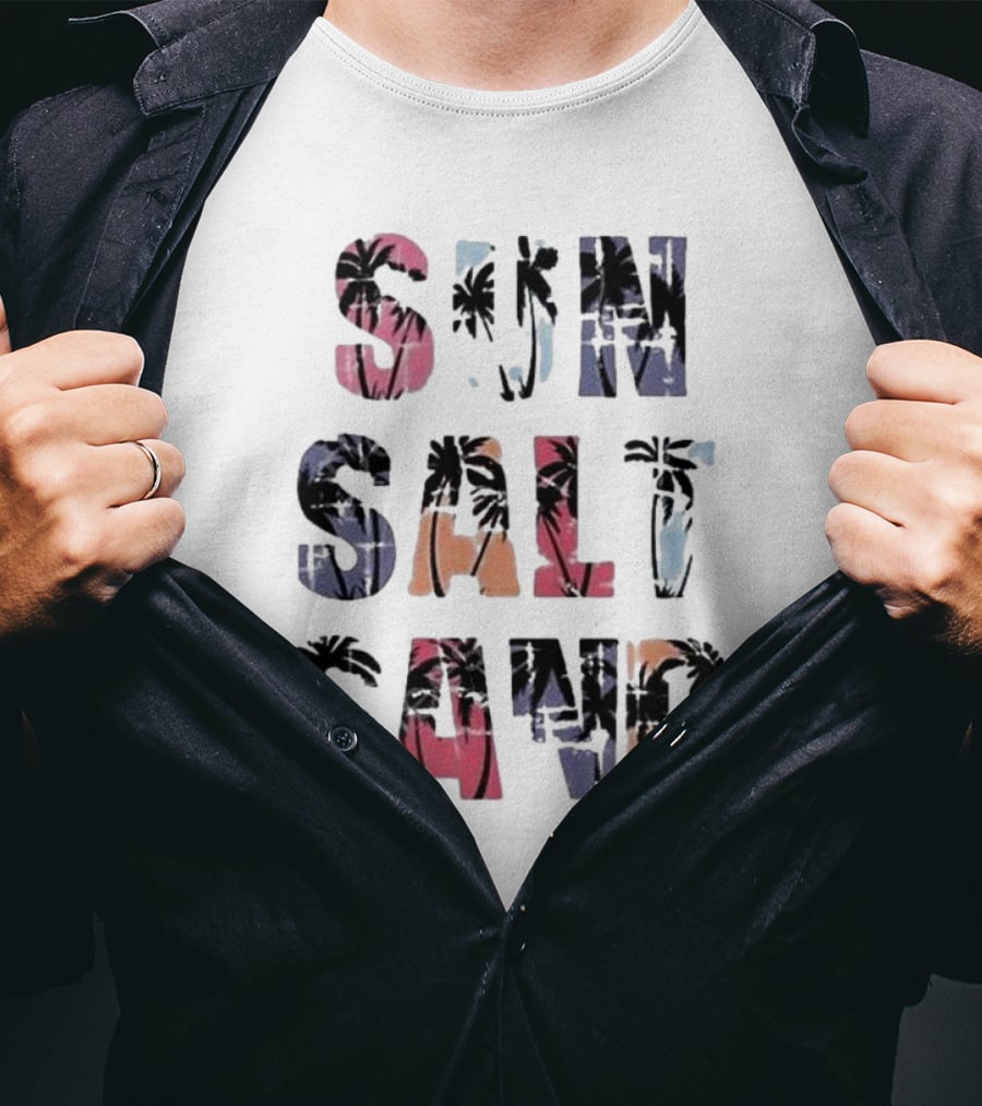 Sun Salt Sand Tropical Beach Vibes T-Shirt