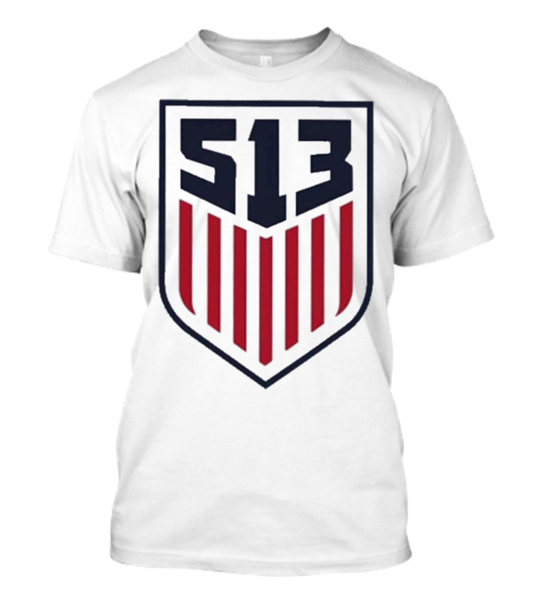 USMNT 513 National Team Emblem With Shield And Stripes T-Shirt