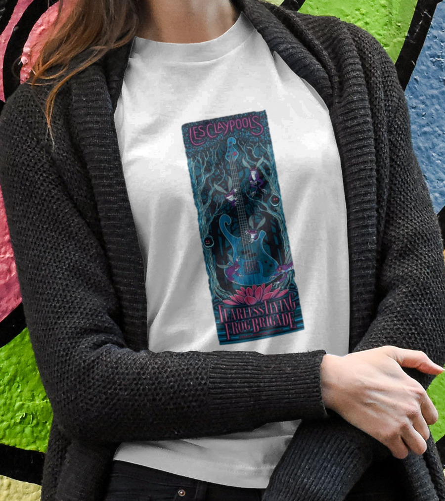 Les Claypool's Fearless Flying Frog Brigade New Orleans Guitar Forest T-Shirt