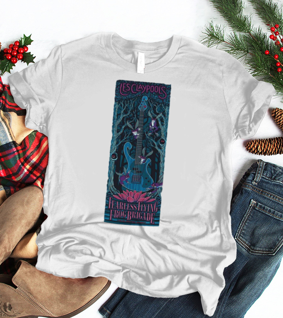 Les Claypool's Fearless Flying Frog Brigade New Orleans Guitar Forest T-Shirt