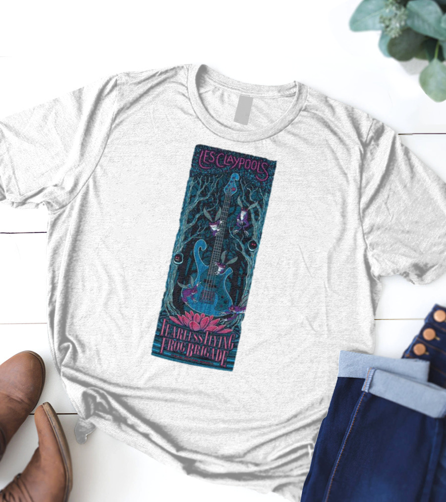 Les Claypool's Fearless Flying Frog Brigade New Orleans Guitar Forest T-Shirt