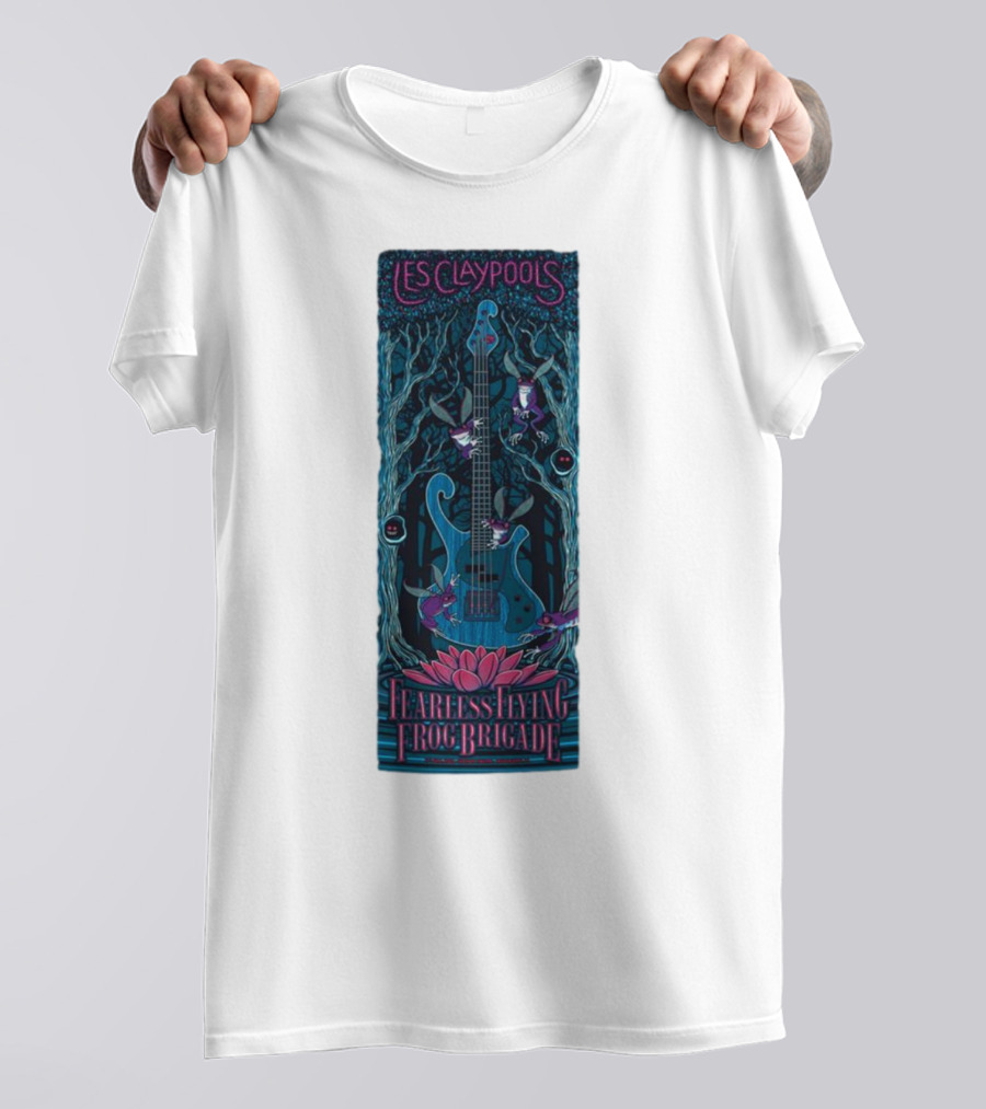 Les Claypool's Fearless Flying Frog Brigade New Orleans Guitar Forest T-Shirt