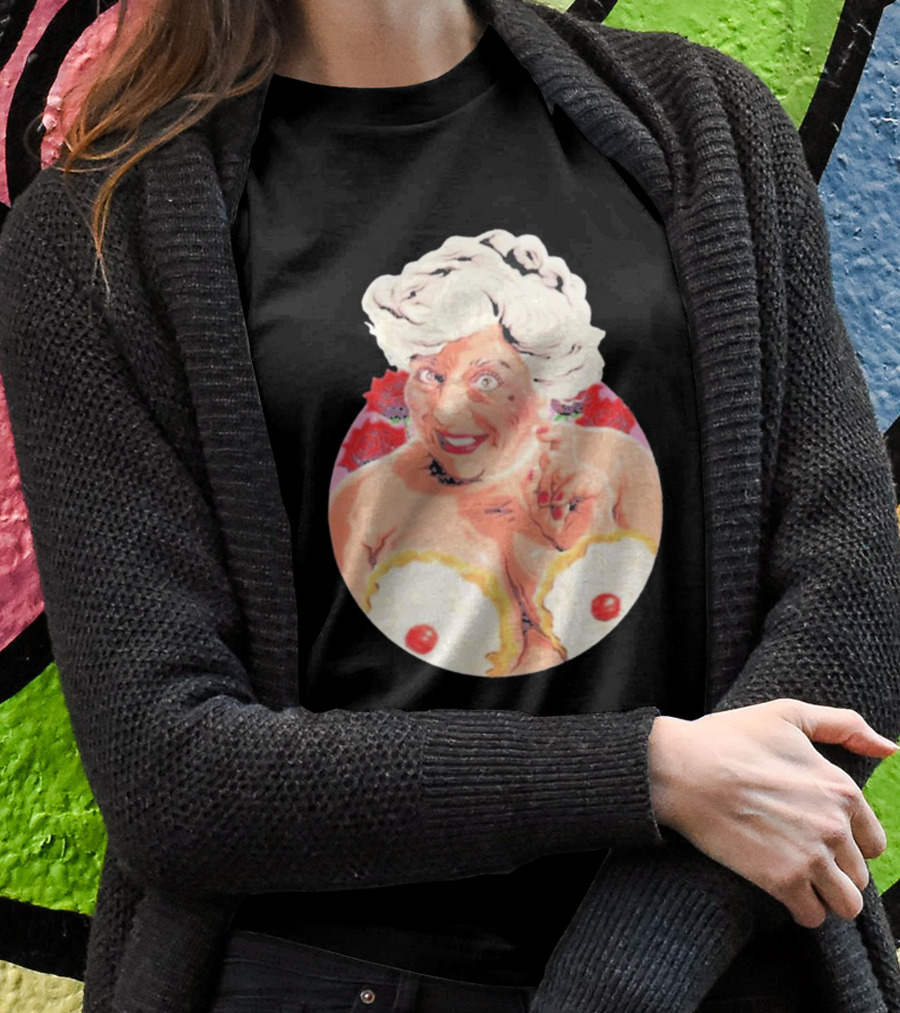 Miriam Saucy Grandma With Cake Pops And Roses T-Shirt