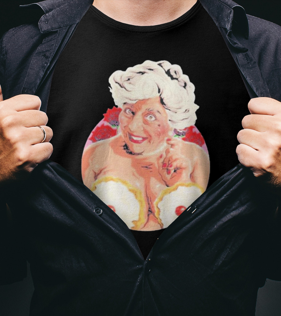 Miriam Saucy Grandma With Cake Pops And Roses T-Shirt