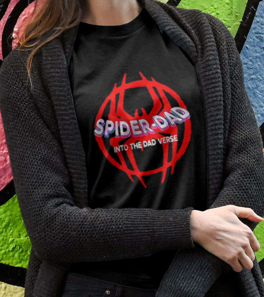 Spider Dad Into The Dadverse Red Spider T-Shirt