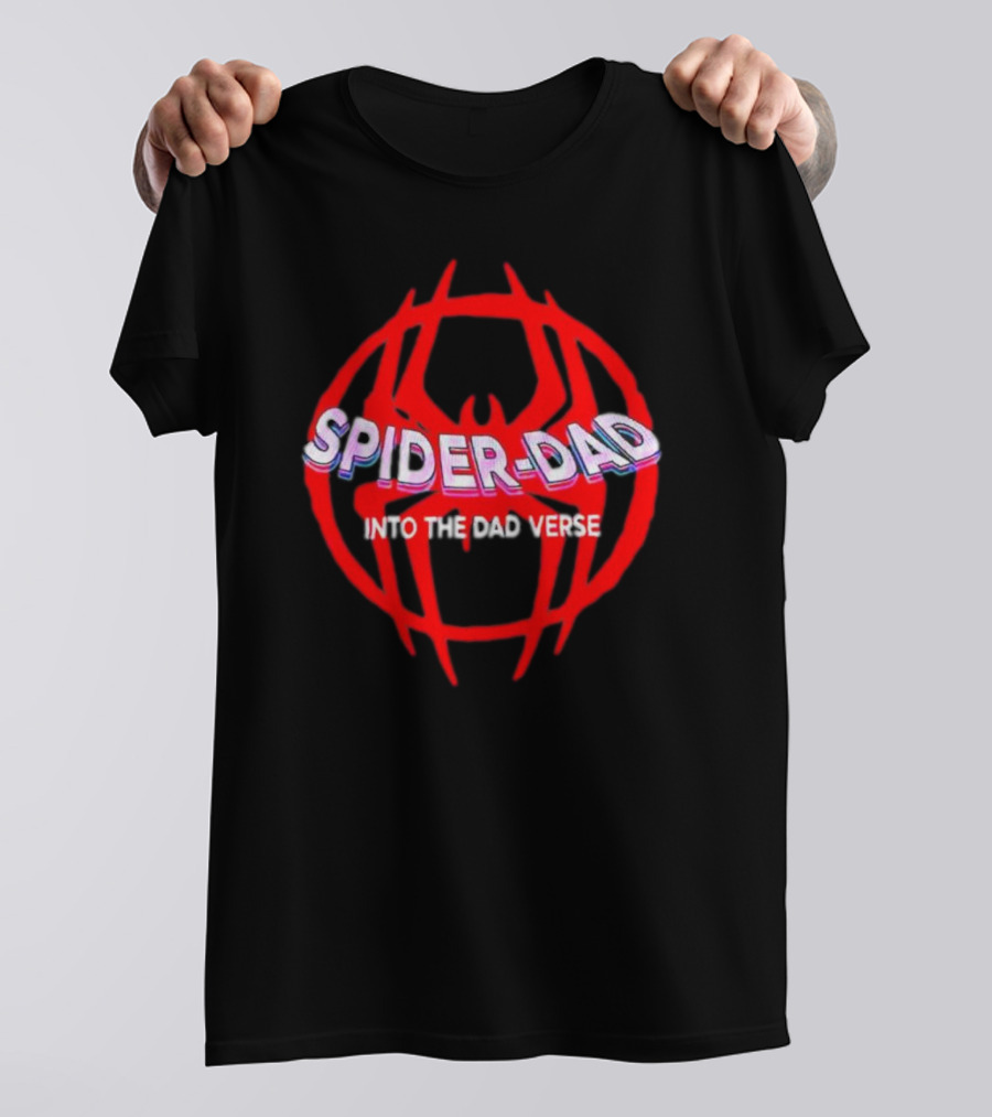 Spider Dad Into The Dadverse Red Spider T-Shirt