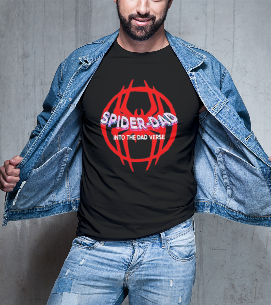 Spider Dad Into The Dadverse Red Spider T-Shirt