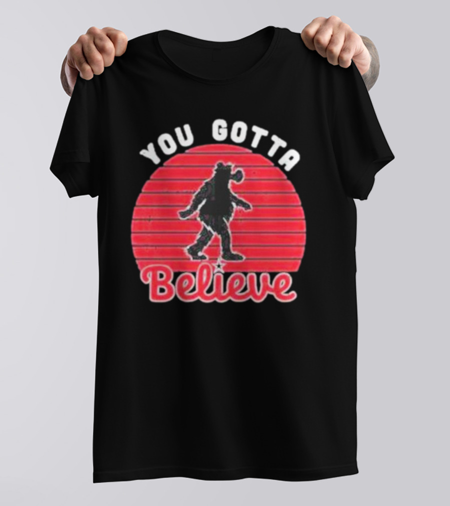 You Gotta Believe Vintage Retro Philly Bear T-Shirt