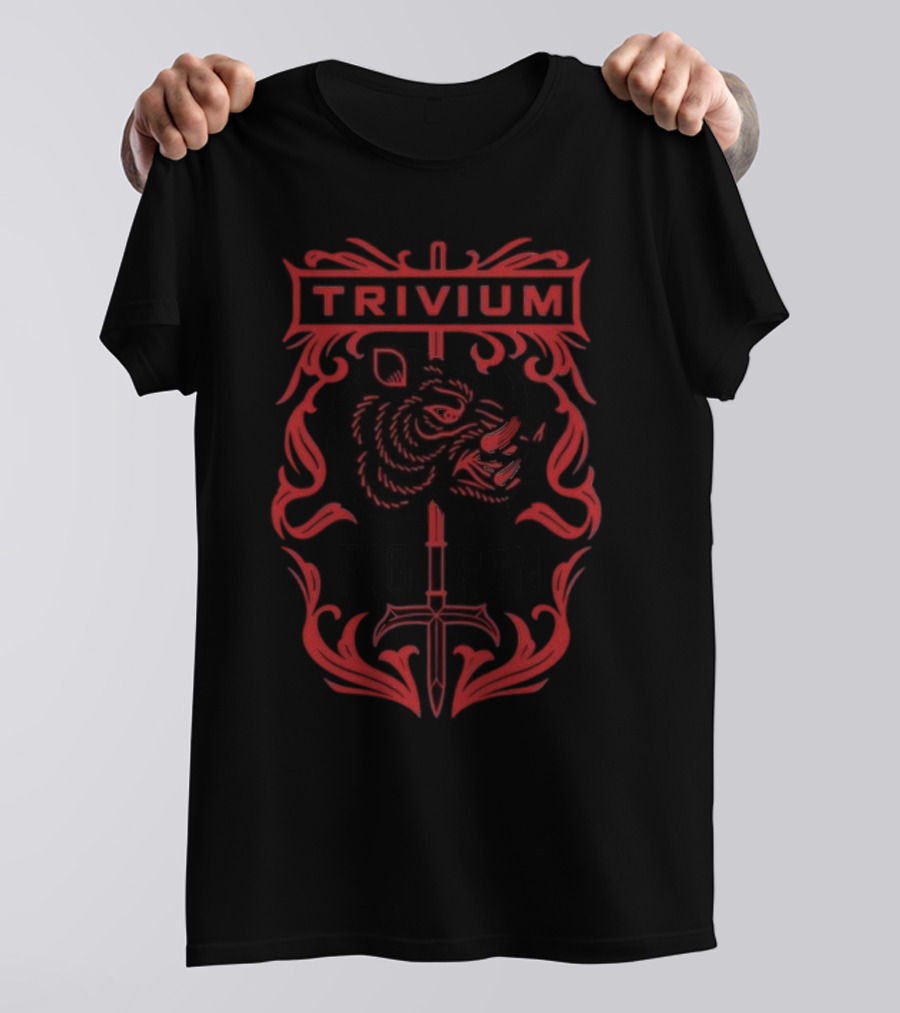 Trivium Pigpen Boar And Sword Emblem T-Shirt