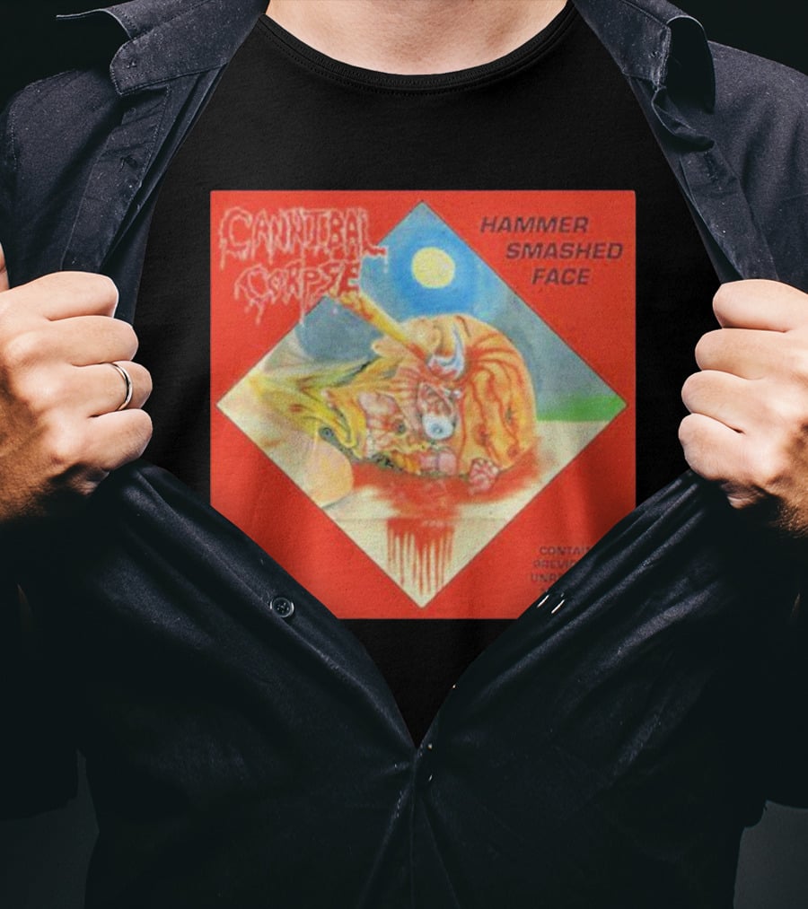 Cannibal Corpse Hammer Smashed Face Contains Previously Unreleased Material T-Shirt