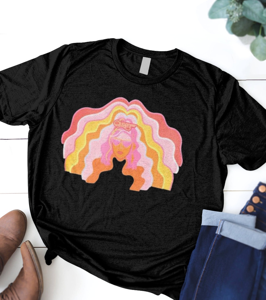 Queen Radio Flow Retro Psychedelic Vibes T-Shirt
