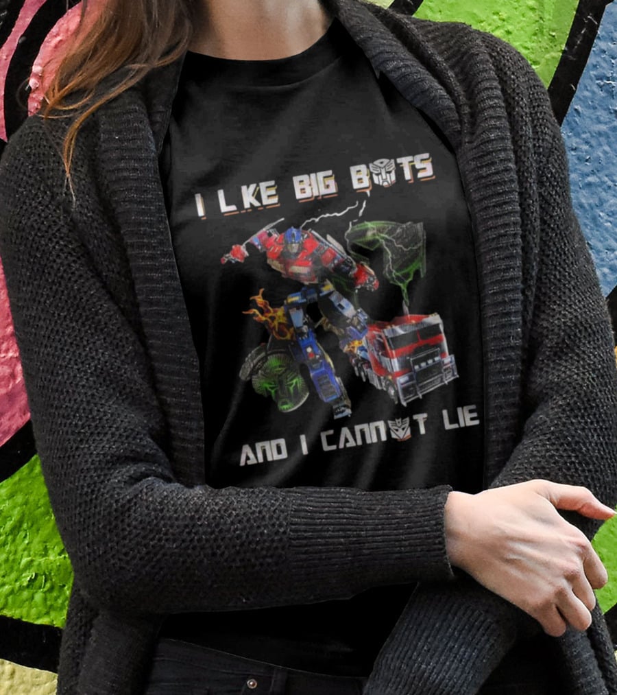 Transformers I Like Big Bots And I Cannot Lie Optimus Prime Lightning Truck Forces T-Shirt