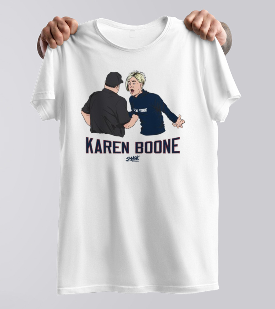 Karen Boone Aaron Boone New York Baseball Meme T-Shirt